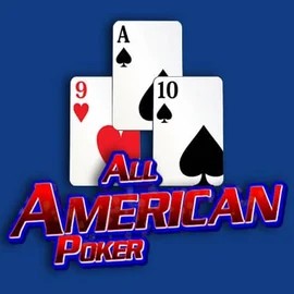 All American Poker slot visual from RTG (Reel Time Gaming) available on gambloriaa.it