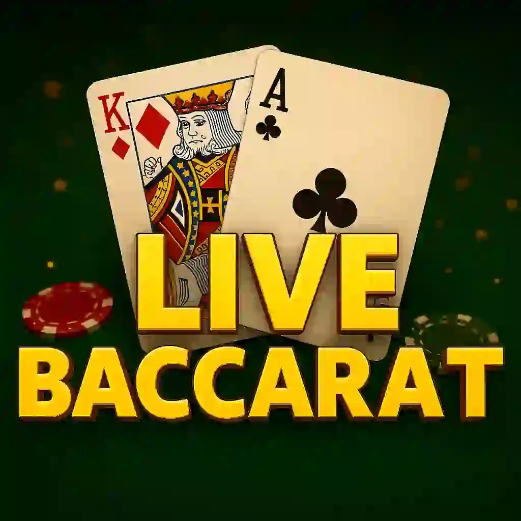 Official Live Casino logo: Live Baccarat by Evolution at Gambloria Casino