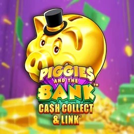 Official Slots logo: Piggies And The Bank Cash Collect & Link by Origins at Gambloria Casino